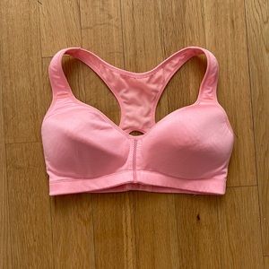 Pink sports bra